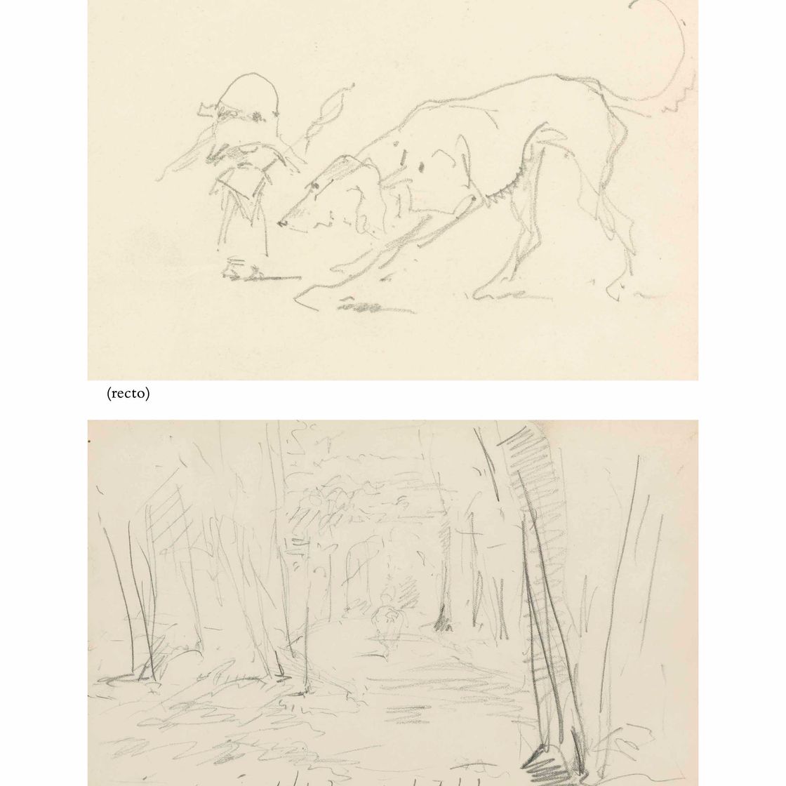 Henri de Toulouse-Lautrec — Шиньон ( прямой ); Су-буа ( оборотная сторона )