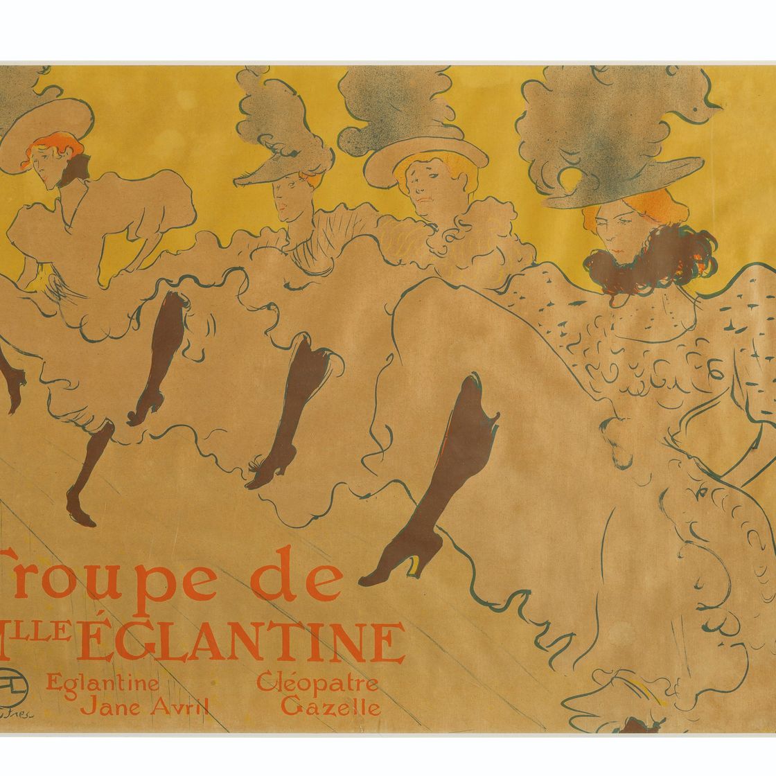 Henri de Toulouse-Lautrec — Труппа мадемуазель Эглантин, изображение 1