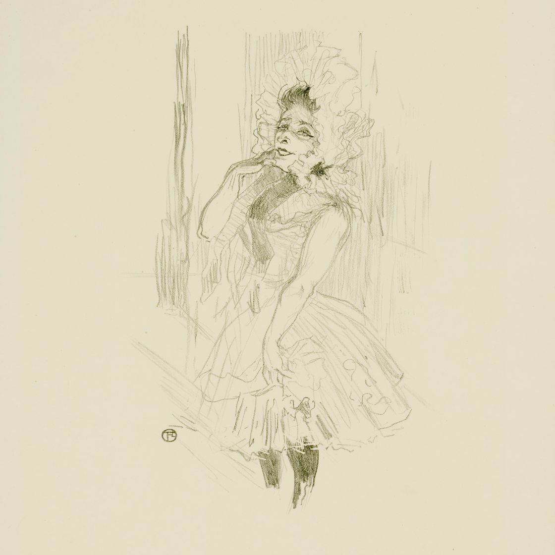 Henri de Toulouse-Lautrec — Анна танцевала с дамами в театре'
