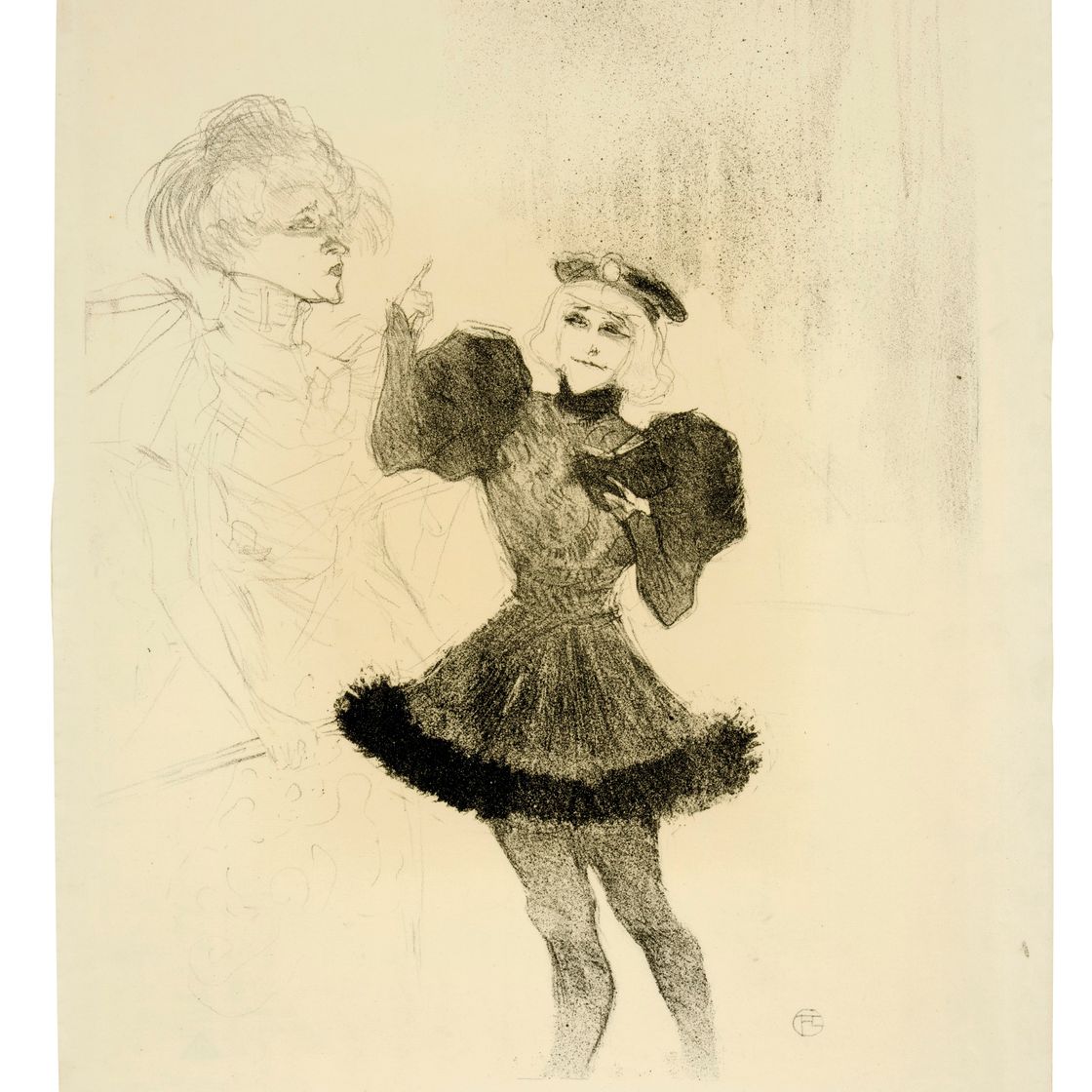 Henri de Toulouse-Lautrec — Лендер и Лавальер, танцующие в танце любви