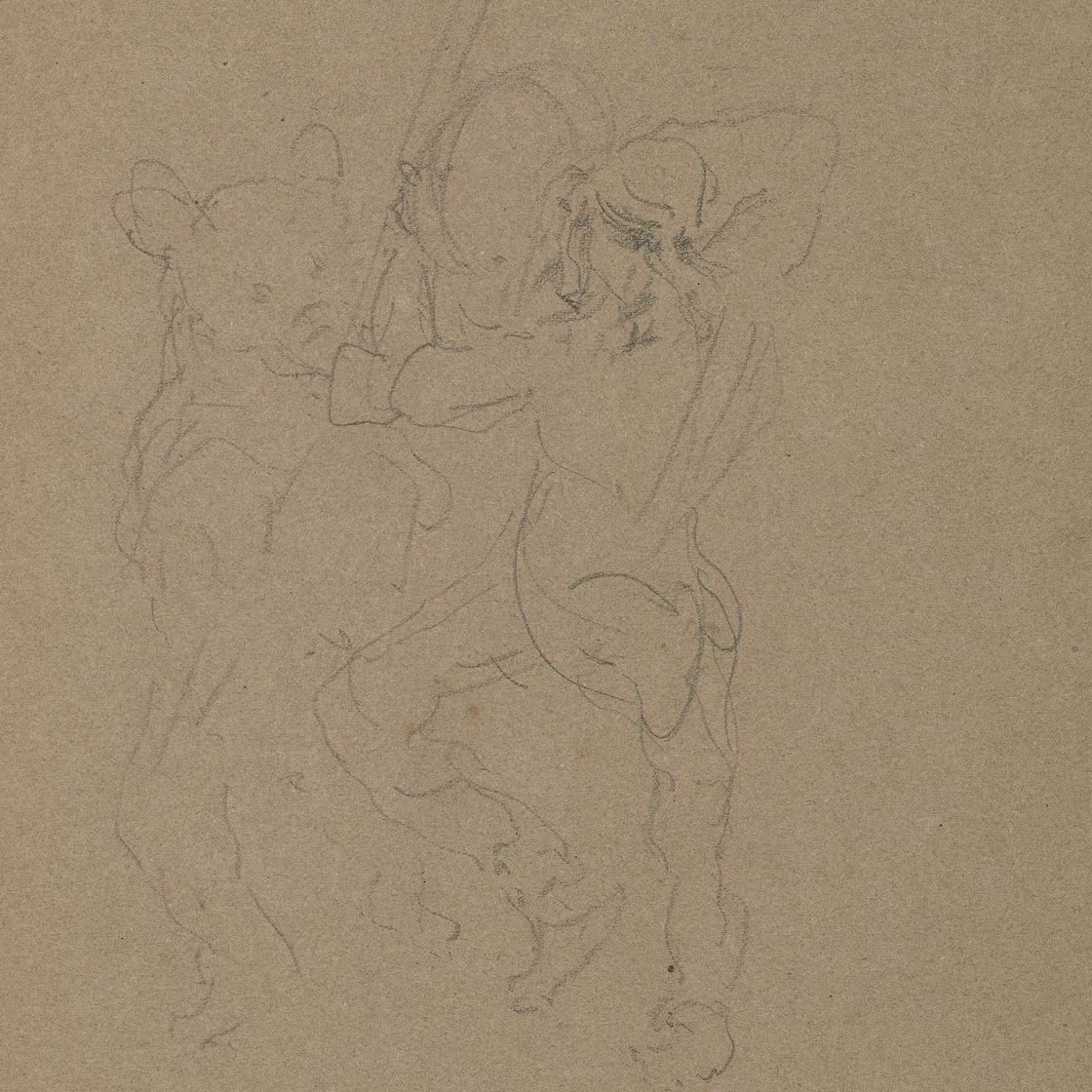 Henri de Toulouse-Lautrec — Ульхан-рыцарь ( справа ); Наш и хозяйский ( сзади ), изображение 2