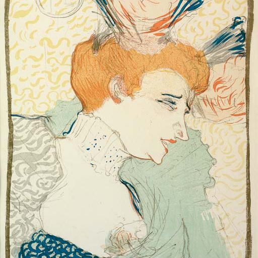 Henri de Toulouse-Lautrec — Мадемуазель Марсель Лендер арестована (Adr. 115; W. 99)