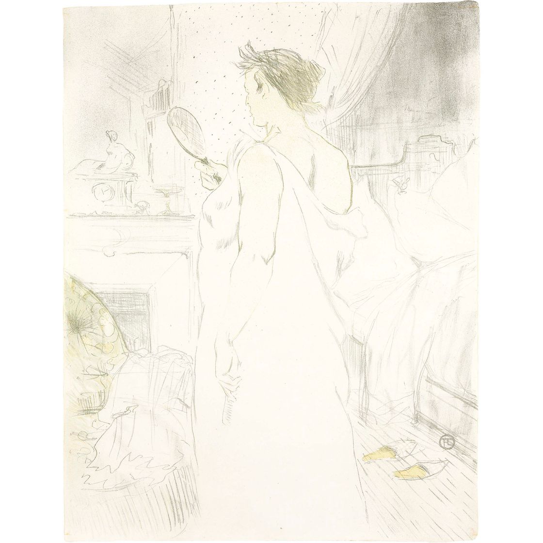 Henri de Toulouse-Lautrec — Femme à la glace - Свежее вино, от Elles
