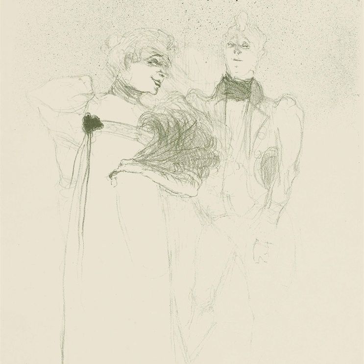 Henri de Toulouse-Lautrec — Мадемуазель Лендер танцует с мадам Сатаной