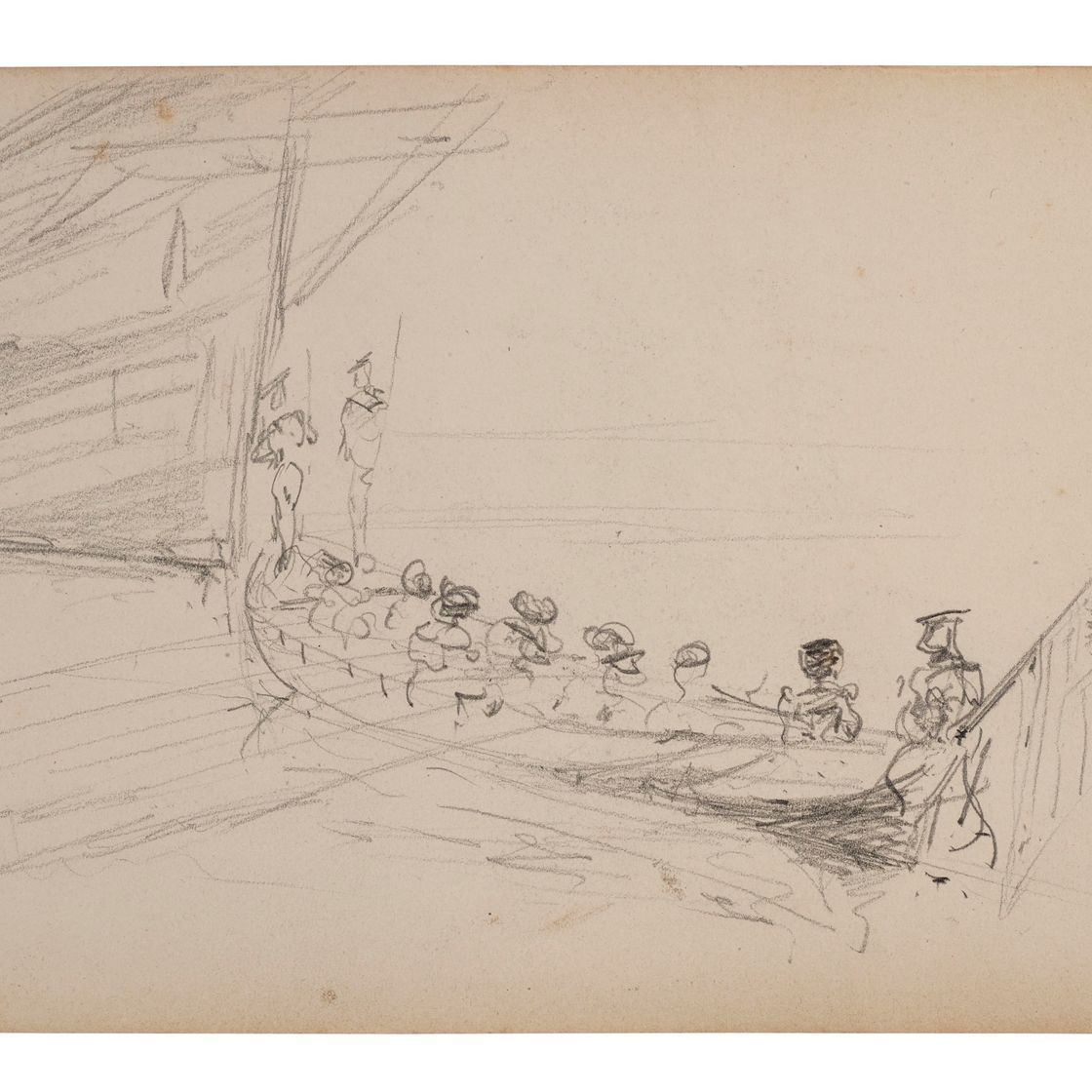 Henri de Toulouse-Lautrec — Взрыв ( прямой кишки ) ; Этюды о человеке, шевроле и гренуе ( оборотная сторона )