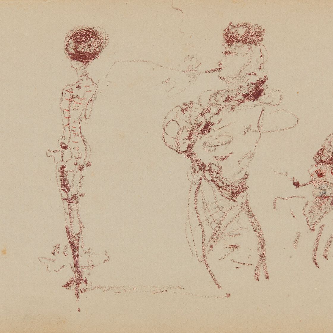Henri de Toulouse-Lautrec — Любители дыма ( справа ); Приверженцы общественного мнения ( сзади ), изображение 1