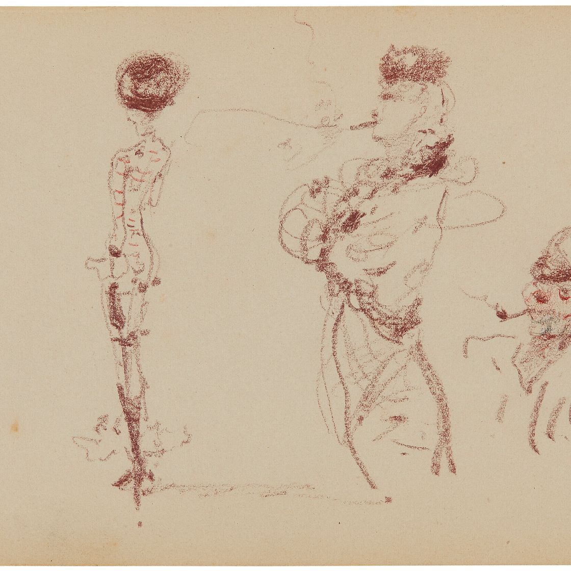 Henri de Toulouse-Lautrec — Любители дыма ( справа ); Приверженцы общественного мнения ( сзади ), изображение 2