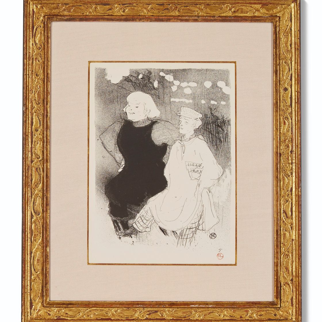 Henri de Toulouse-Lautrec — В "Мулен Руж": Франко-российский союз (д. 50; Ш. 40; доп. 55), изображение 1