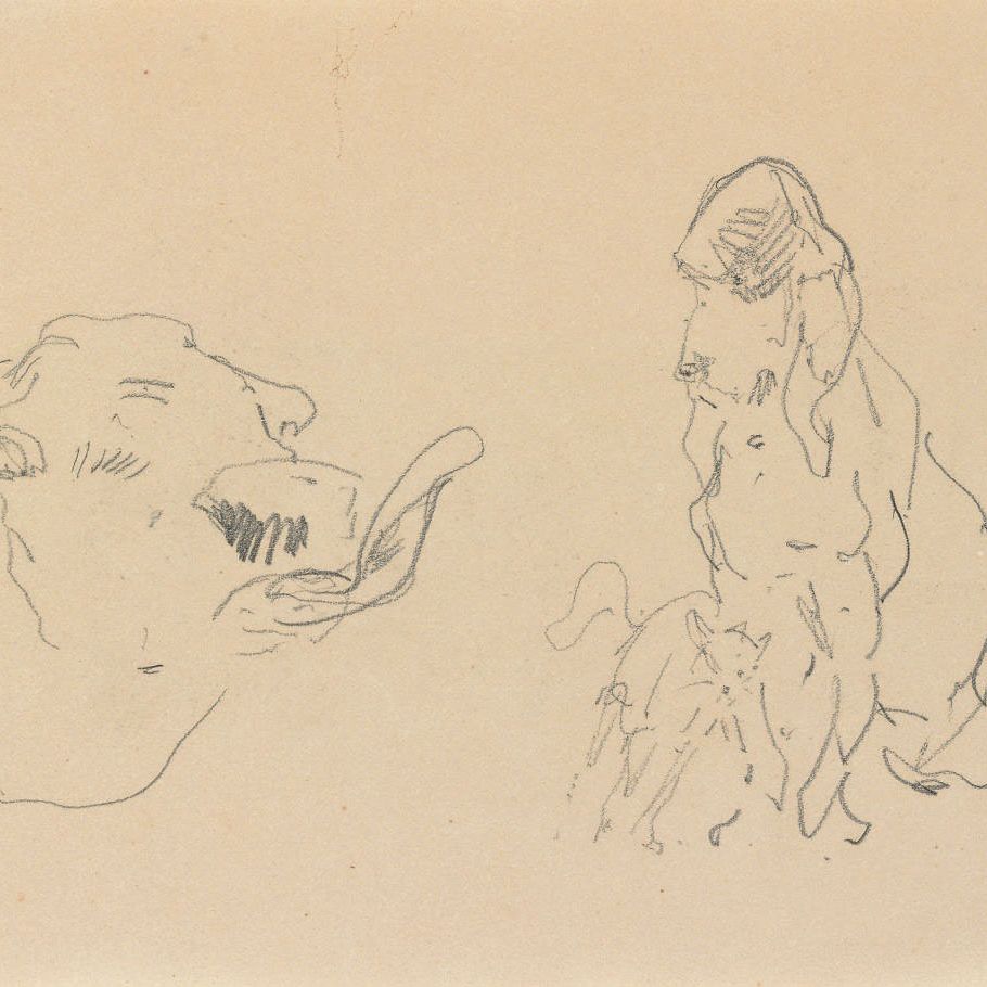 Henri de Toulouse-Lautrec — Беф, танец, беседа ( справа ); граффити ( слева )