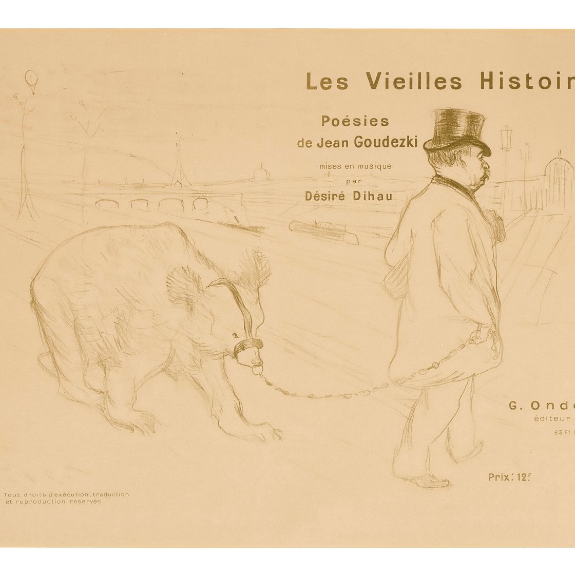 Henri de Toulouse-Lautrec — Старинные истории, кувертюра-фронтиспис