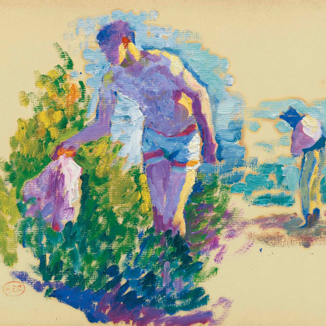 Henri Edmond Cross — Этюд для Тамарис, Любовника
