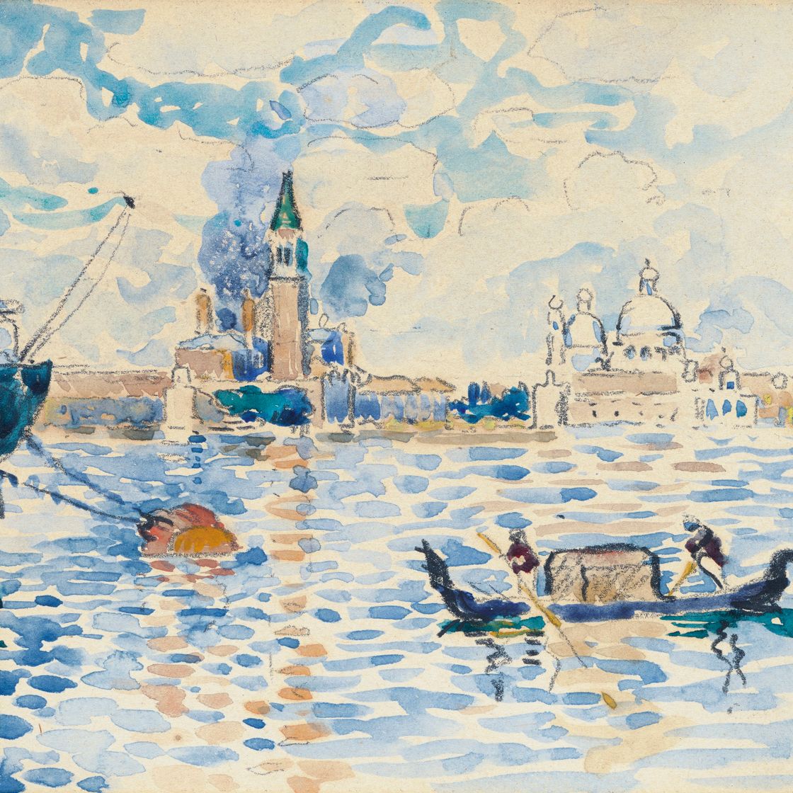Henri Edmond Cross — Венеция, улица дю Бассен-де-Сен-Марк, изображение 1