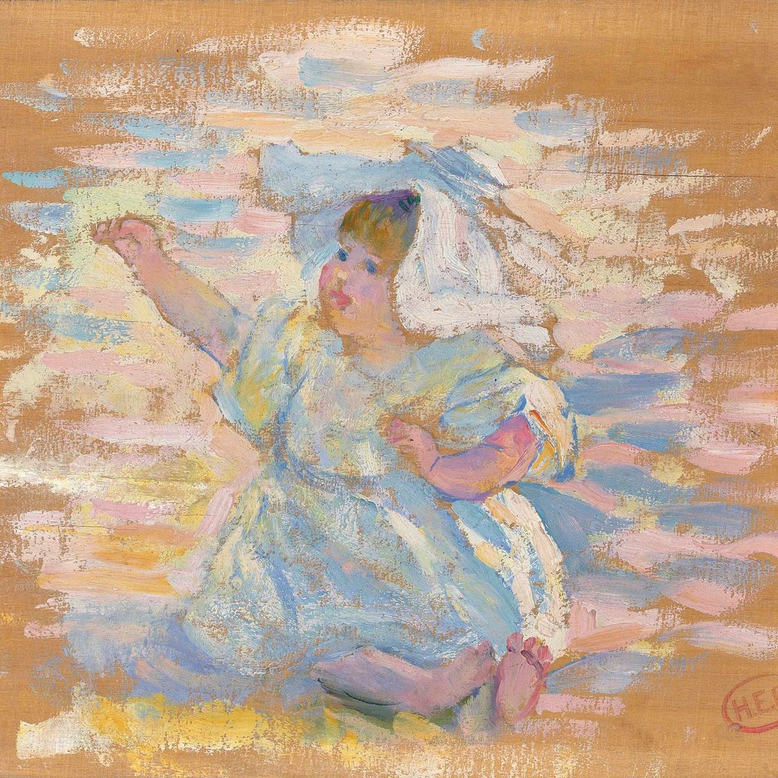 Henri Edmond Cross — Этюд для "Женщины, которая живет с сыном"