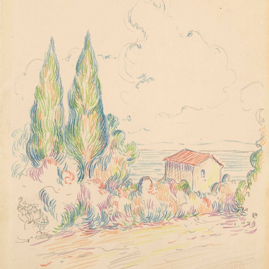Henri Edmond Cross — Прогулка по Миди (этюд о вероятности для "Нюанса", сборник № 133)