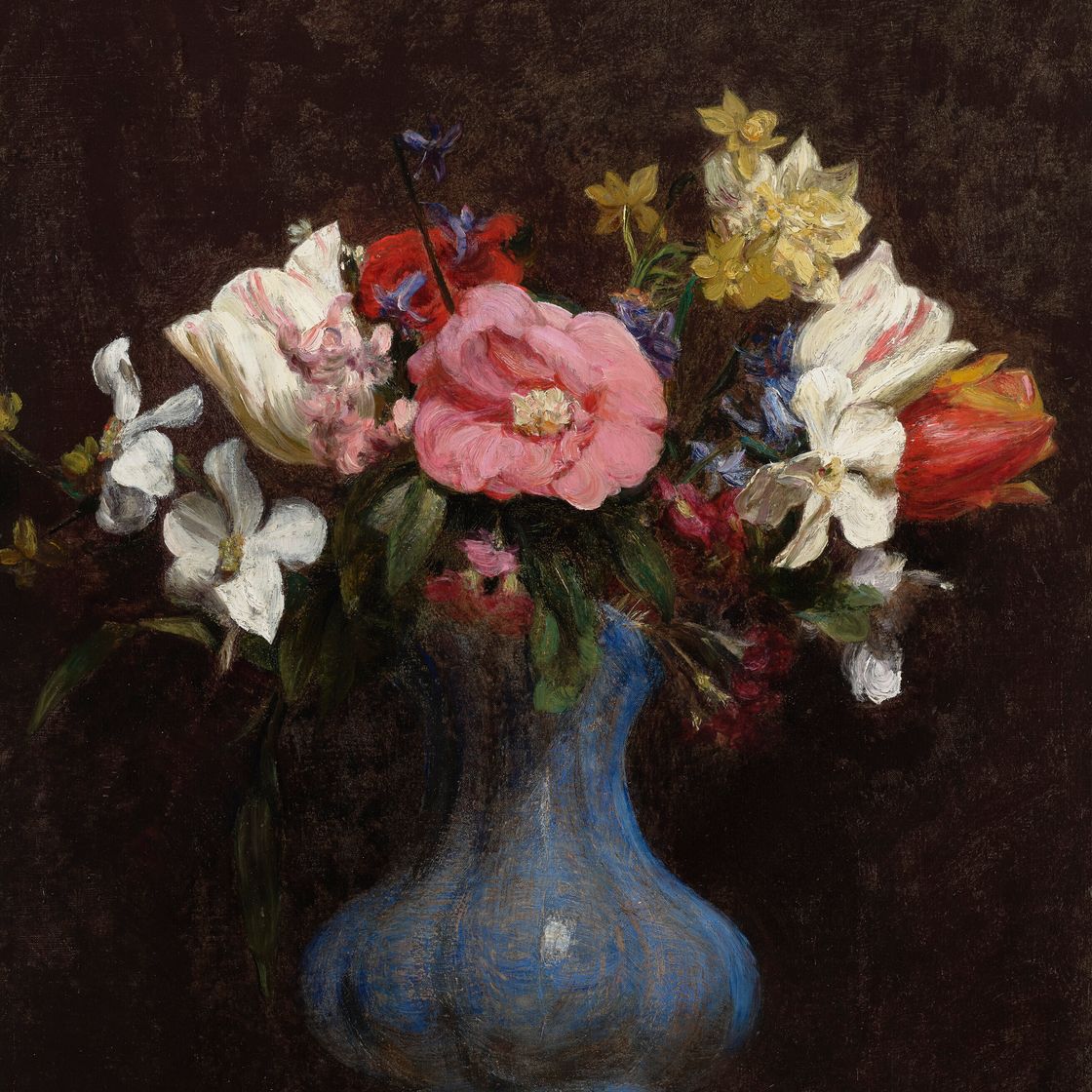 Henri Fantin-Latour — Лилии, камелии и тюльпаны, изображение 1