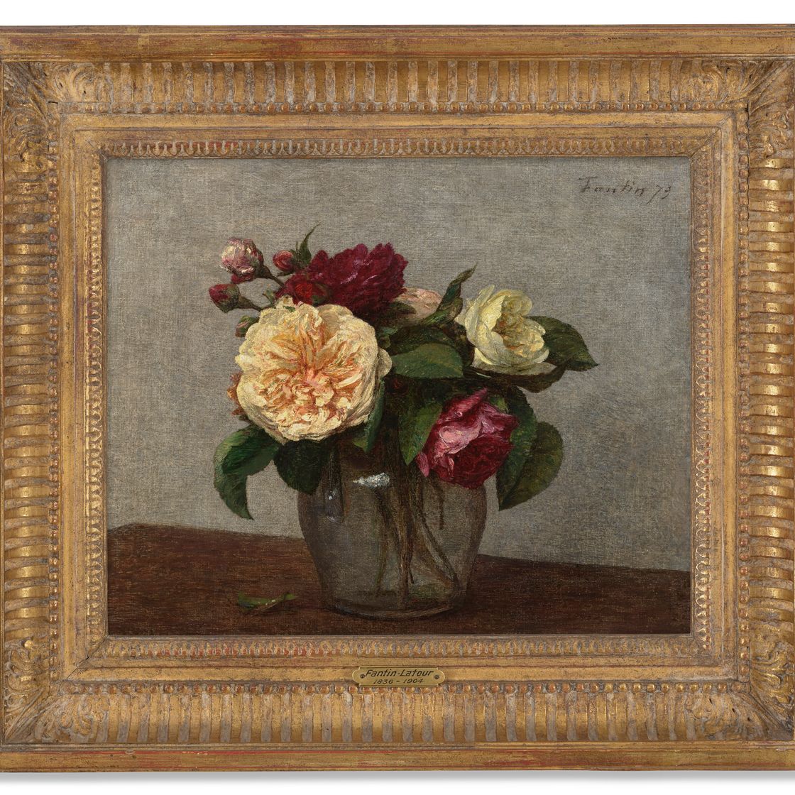 Henri Fantin-Latour — Розы желтые и румяные, изображение 2