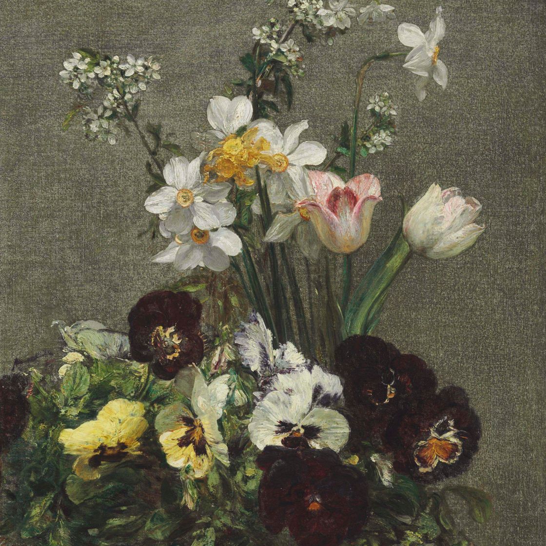 Henri Fantin-Latour — Нарциссы, тюльпаны и мысли