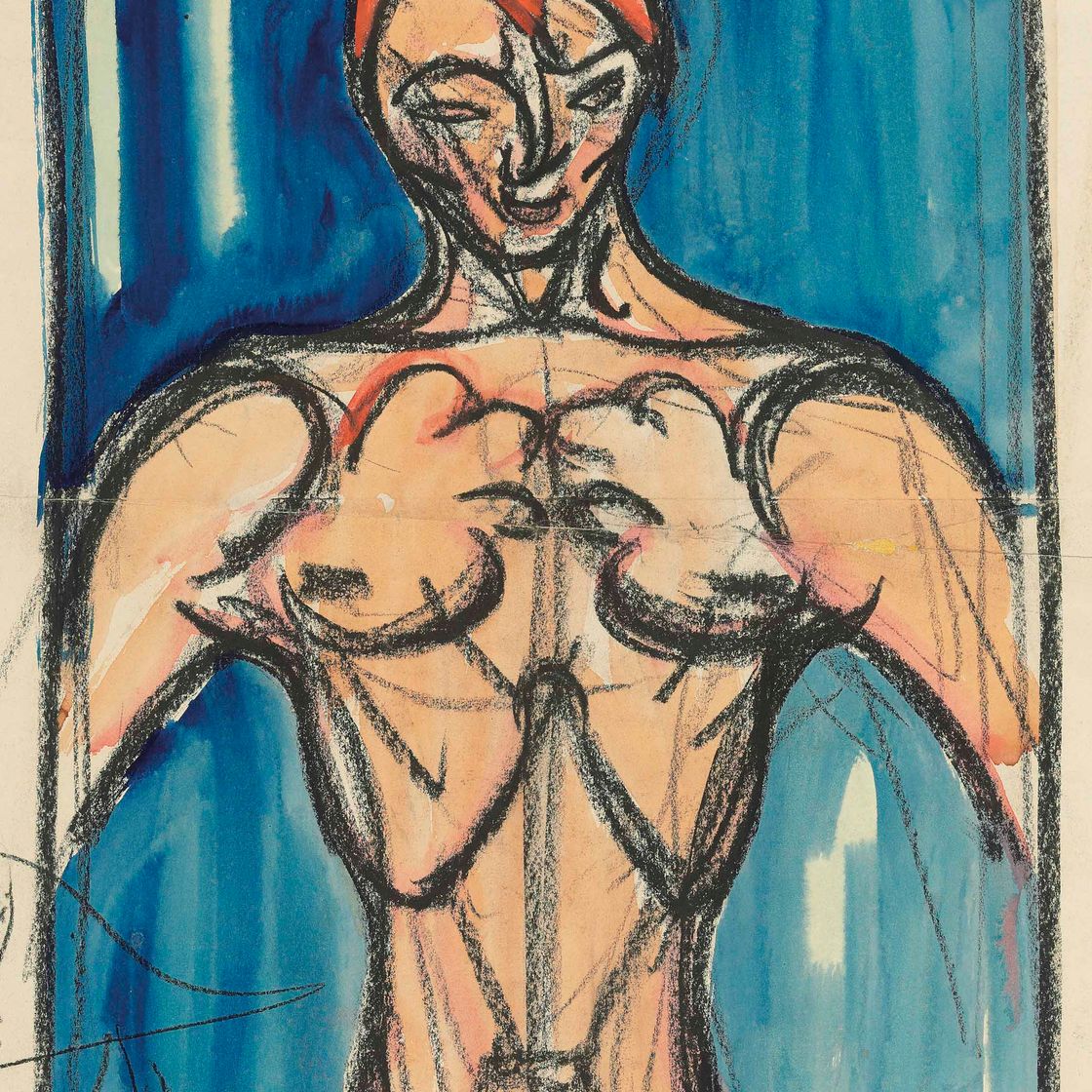 Henri Gaudier-Brzeska — Портрет обнаженного мужчины