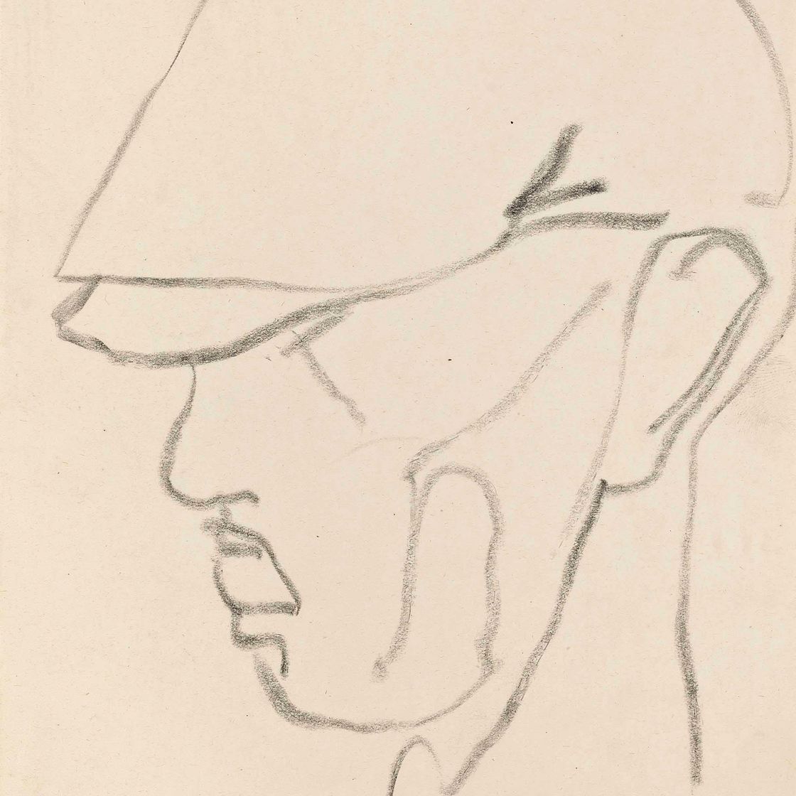 Henri Gaudier-Brzeska — Мужчина в фуражке с козырьком