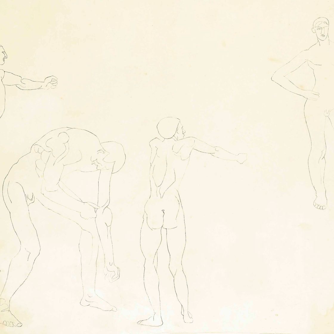 Henri Gaudier-Brzeska — Исследования обнаженного мужчины