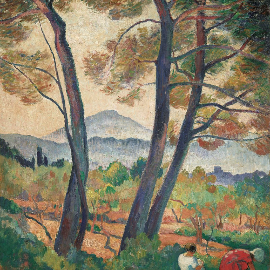 Henri Lebasque — Санари, улица вю-сюр-ле-Кап-Сиси, изображение 1