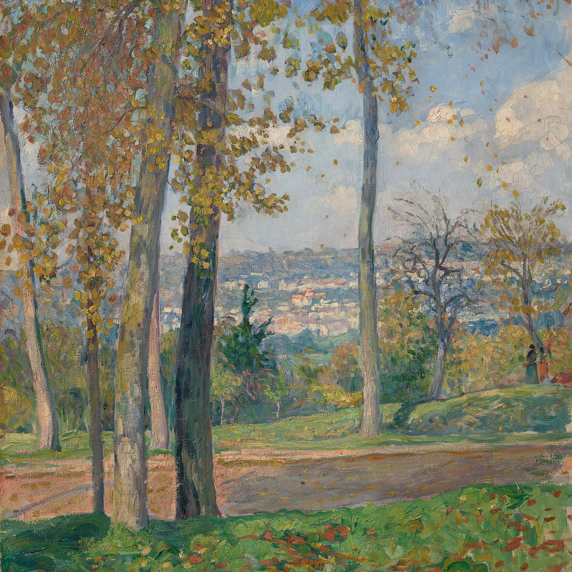 Henri Lebasque — Улица в парке Сен-Клу, изображение 1