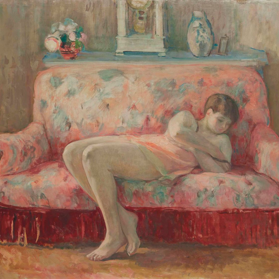 Henri Lebasque — Ночь с розами для канапе, Ле-Канне