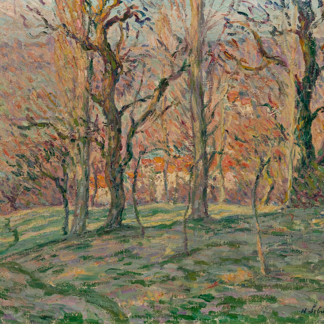 Henri Lebasque — Румяные дома на травянистых зарослях, изображение 1