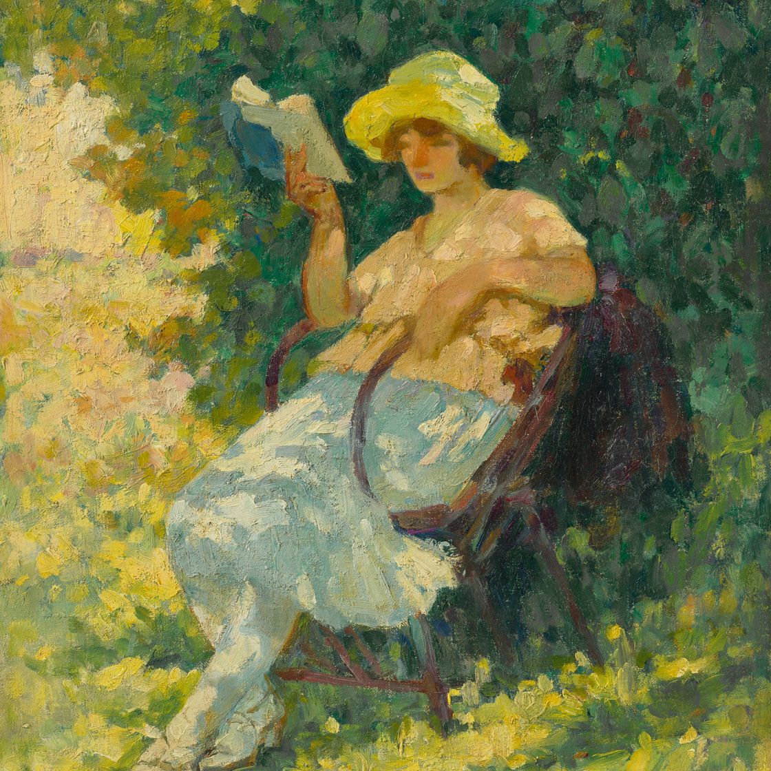 Henri Lebasque — Лекция в саду, изображение 1