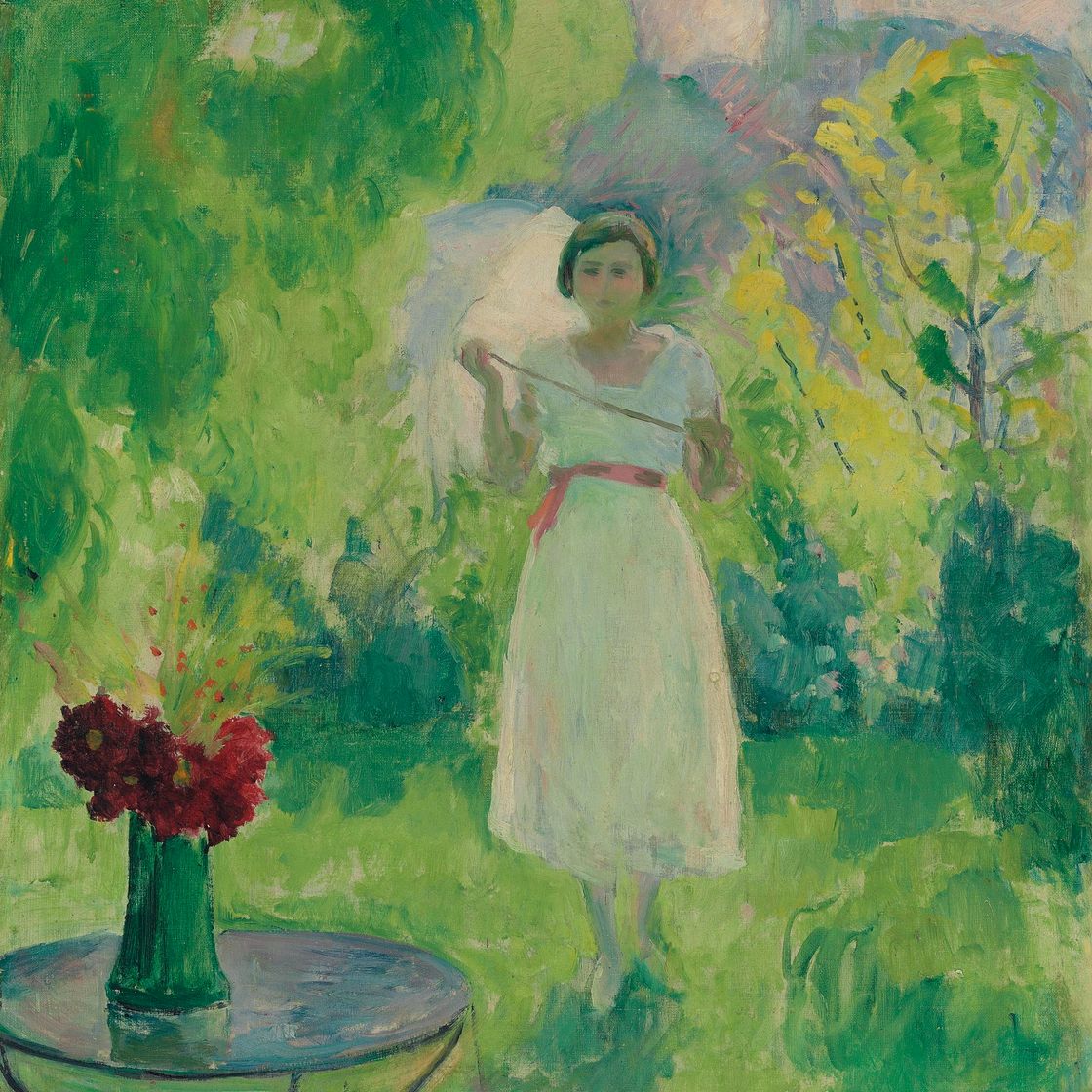 Henri Lebasque — Набережная в саду