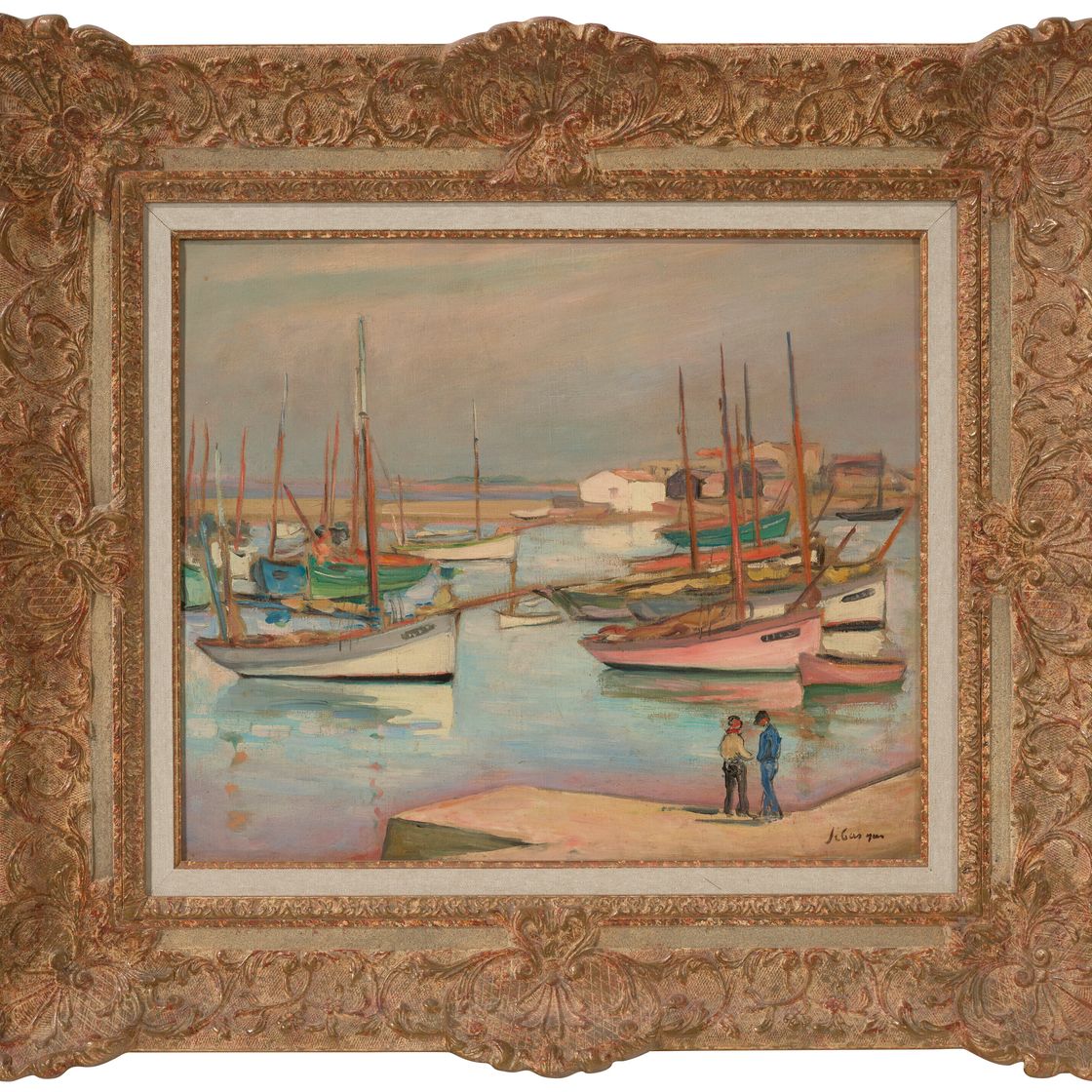Henri Lebasque — Дома в районе порта на Иль-д'Ю, изображение 2