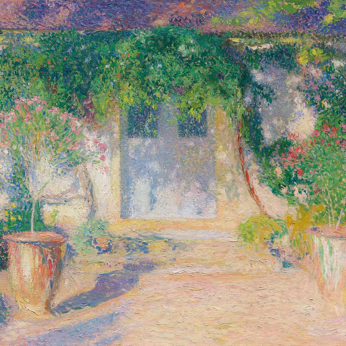 Henri Martin — Вход в центр мануара в Маркайроле
