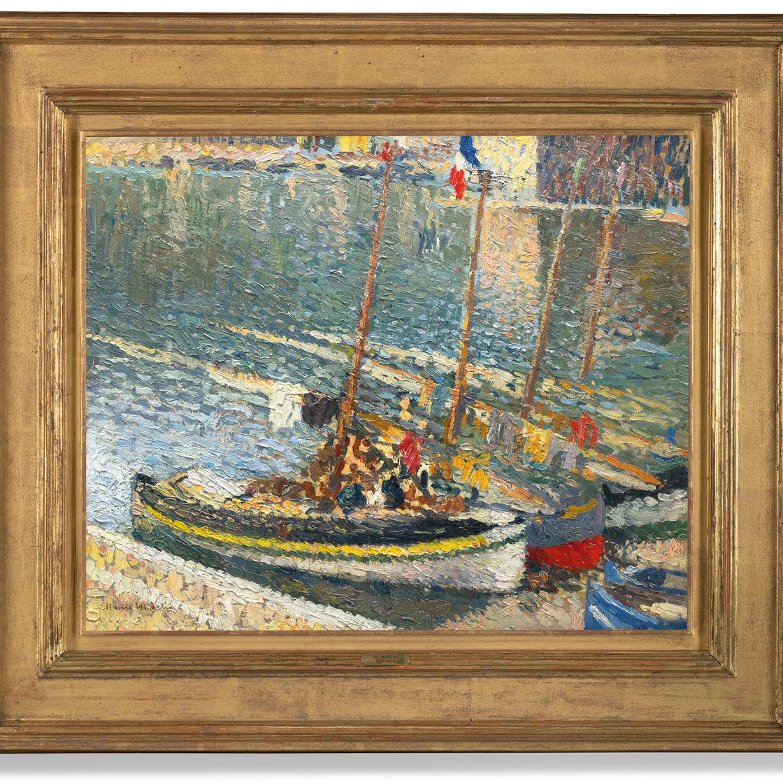 Henri Martin — Барки с Коллиуром (14 июля), изображение 2