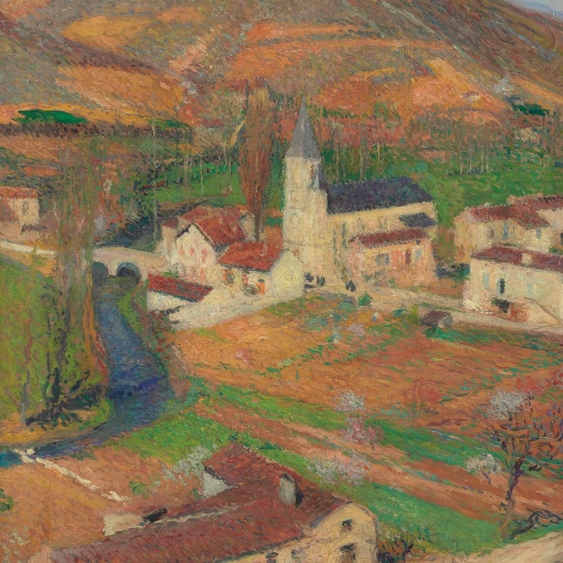 Henri Martin — День влюбленных на вершине холма в парке де Маркейроль