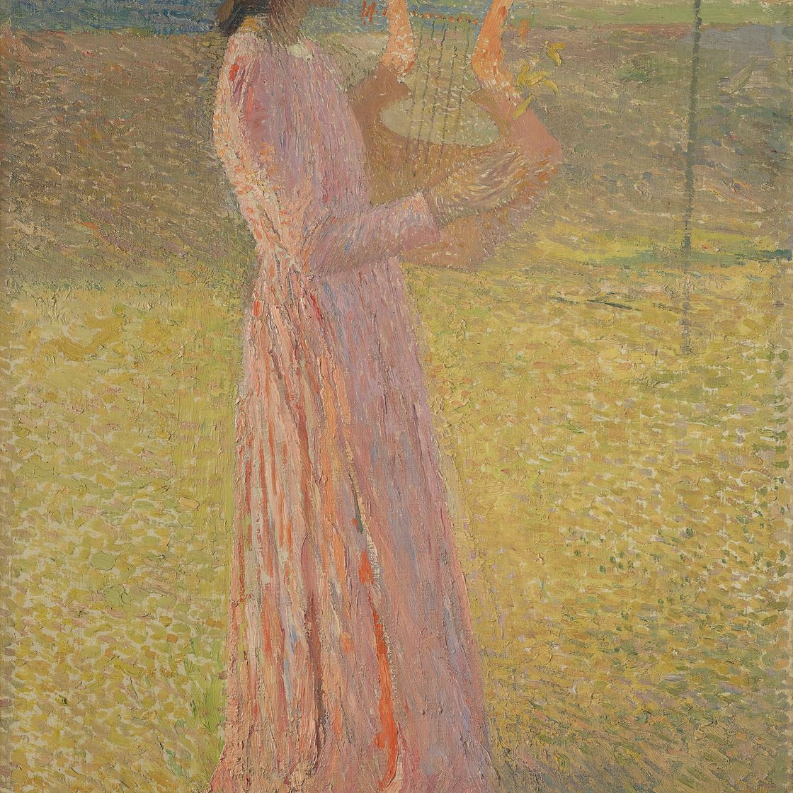 Henri Martin — Женщина, обладающая даром розы, живет под лирой в окружении чемпионов, изображение 1
