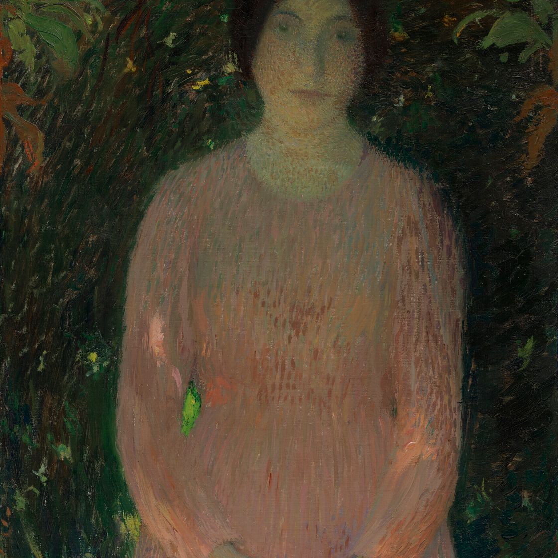 Henri Martin — Молодая девушка в розовом цвете, у тебя нет желания рисовать фельетоны