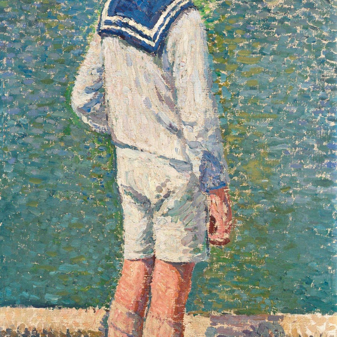 Henri Martin — Маленький сад у границы с бассейном Люксембургского сада в Париже
