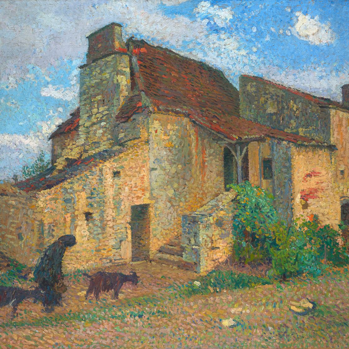 Henri Martin — Старый дом в ле-Керси, изображение 1