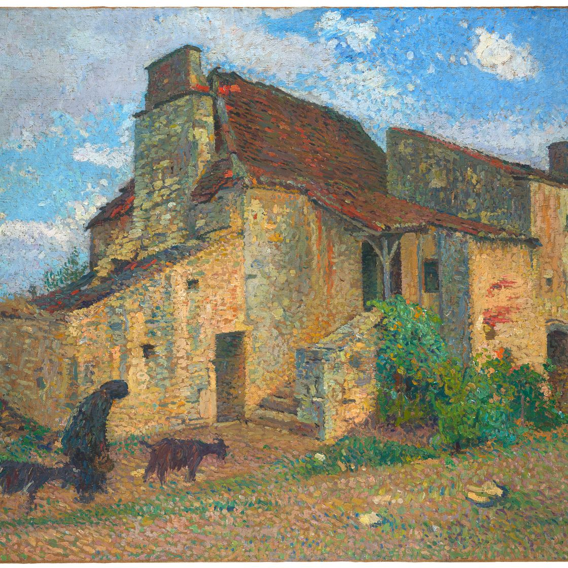 Henri Martin — Старый дом в ле-Керси, изображение 2