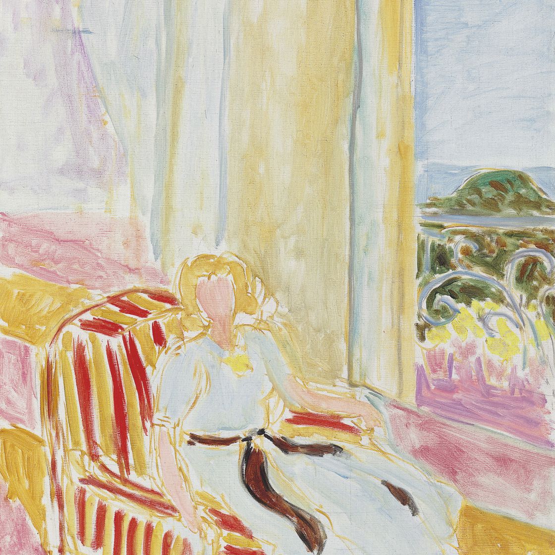 Henri Matisse — Молодая девушка в белом халате, ассистентка при входе
