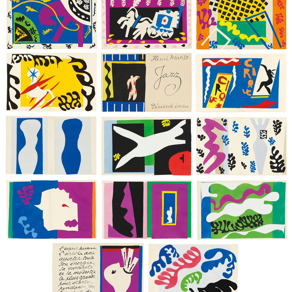 Henri Matisse — Джаз, Териада, Париж, 1947, изображение 1