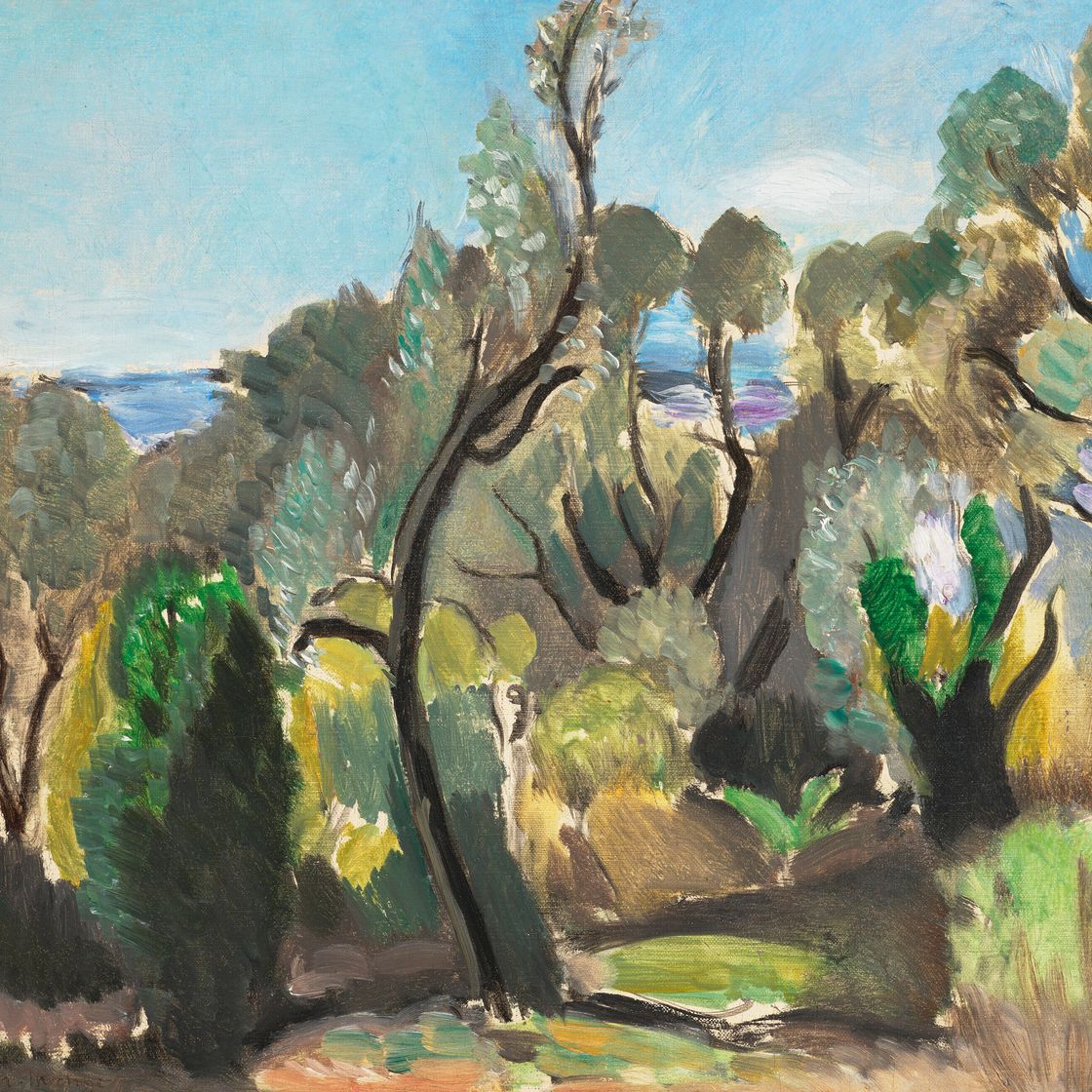 Henri Matisse — Оплата за проезд по окрестностям Ниццы, Ле-Оливье, Монета Мон-Борона, изображение 1