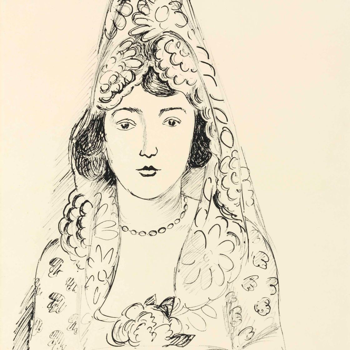 Henri Matisse — Женщина в стиле мантильи