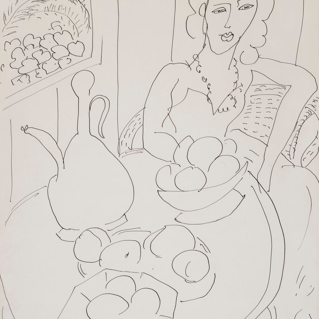 Henri Matisse — Молодая женщина в образе мертвой природы, изображение 1