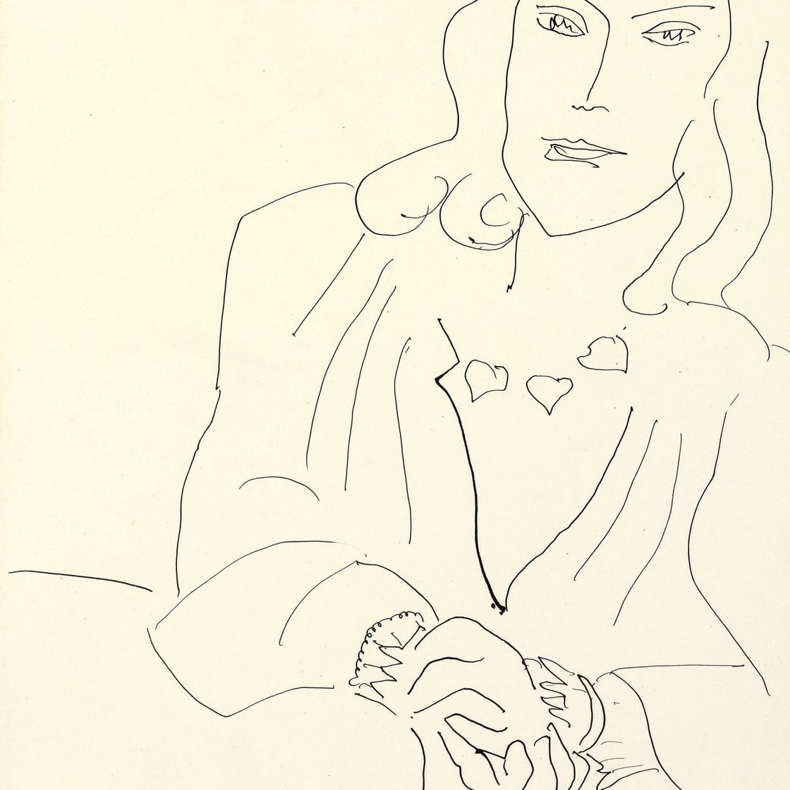 Henri Matisse — Тет-а-тет с женщиной у колье