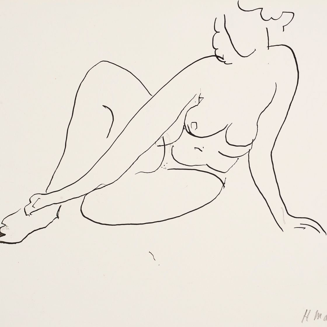 Henri Matisse — Женская задница ( сзади ); Фельетоны из аканта ( сзади )