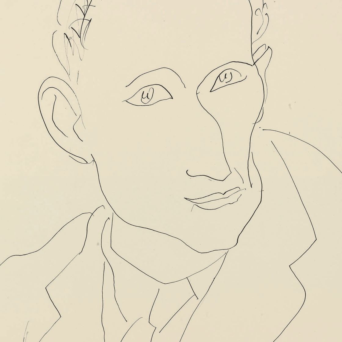 Henri Matisse — Портрет Луи Арагона