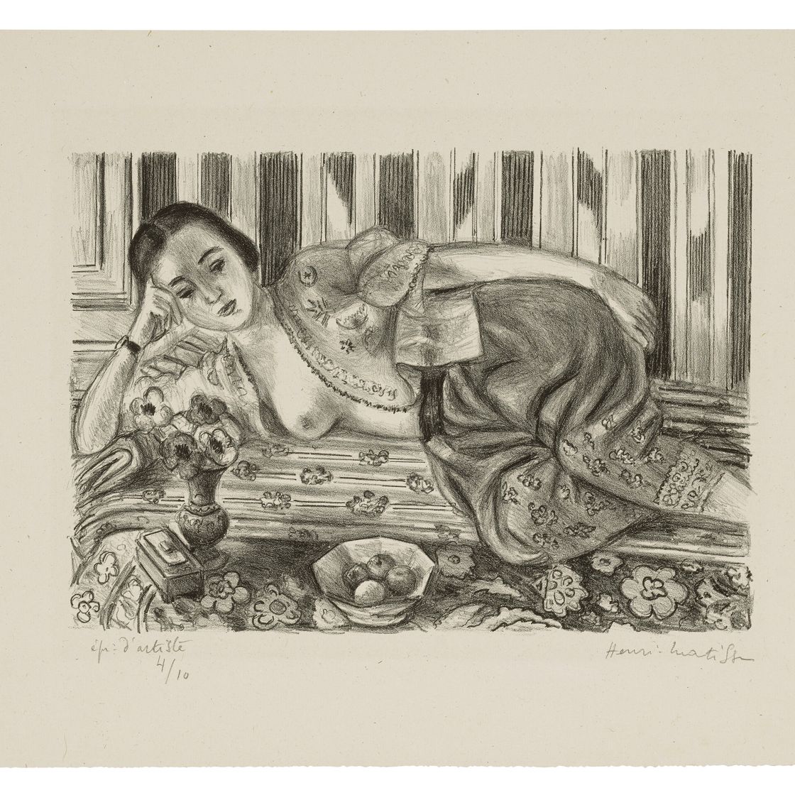 Henri Matisse — Одалиска в кюлоте из атласных румян, изображение 1
