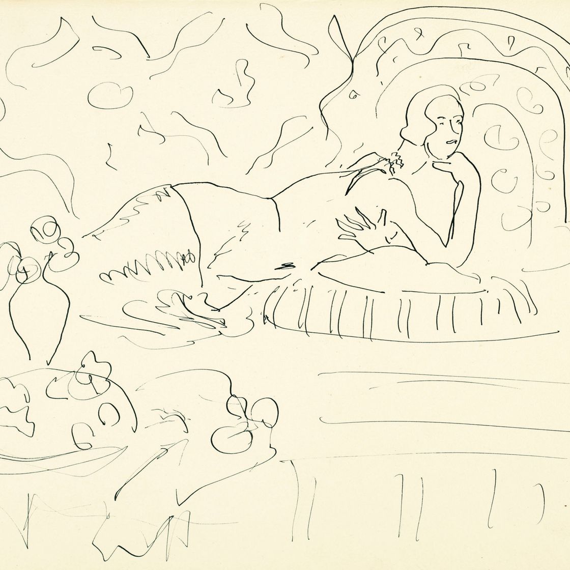 Henri Matisse — Ну, на вершине горы, ваза с цветами