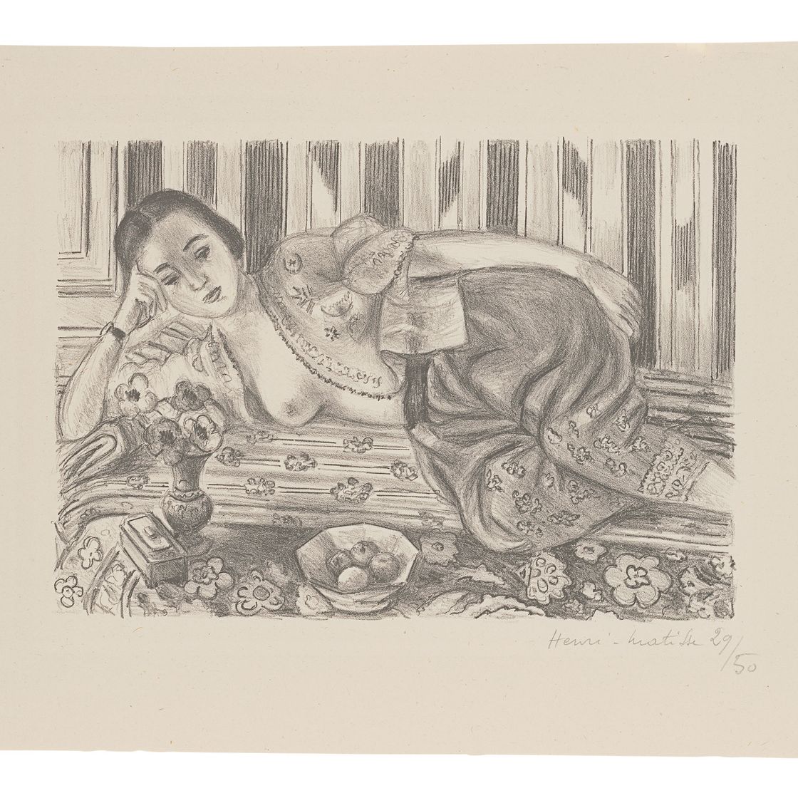 Henri Matisse — Одалиска в платье из атласных румян